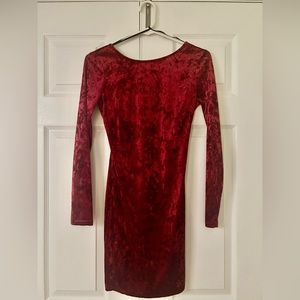 Long sleeve mini dress